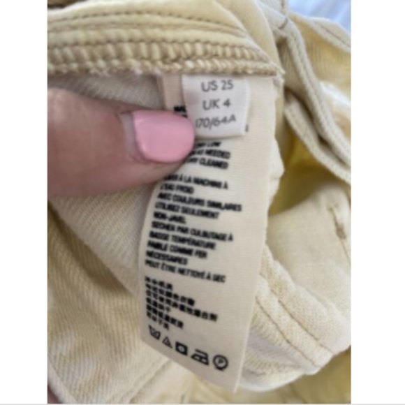 Free People Boho High Waisted Crop PLEATEDPANTS 25 - Picture 6 of 6